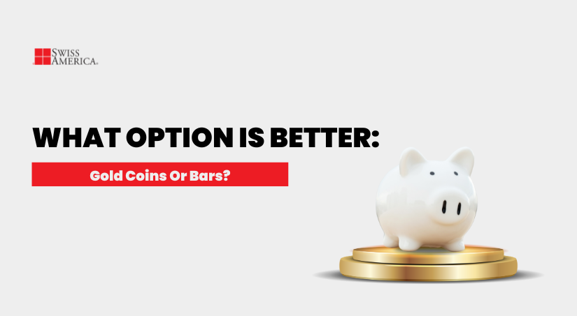 gold coins or bars