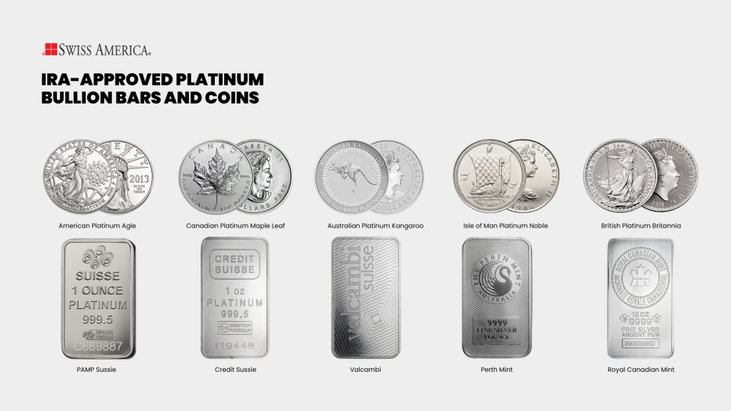IRA-Approved Platinum Bullion Bars and Coins